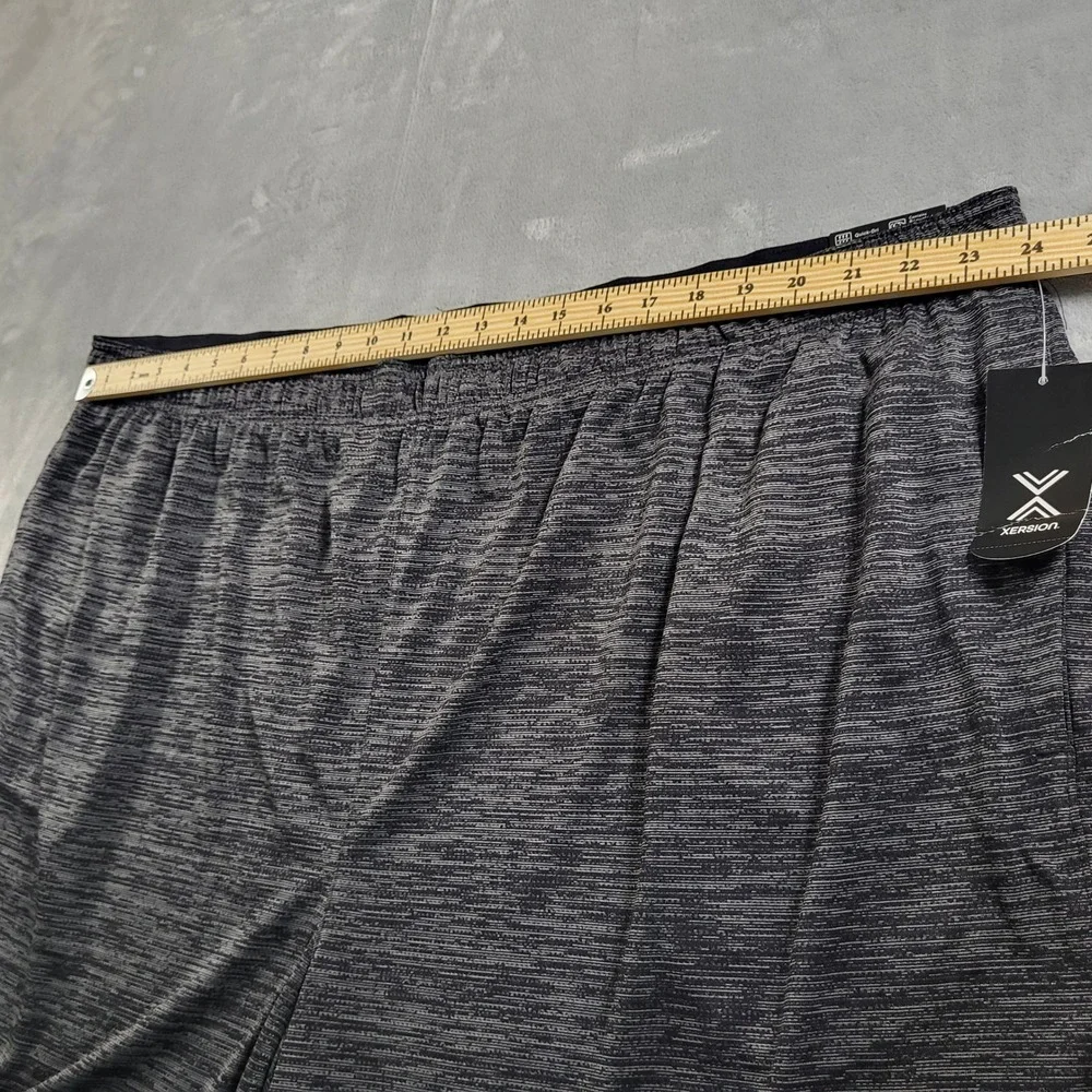 Xersion Mens 4XL NWT Training Shorts Black Heather Everair Quick-Dri Athletic